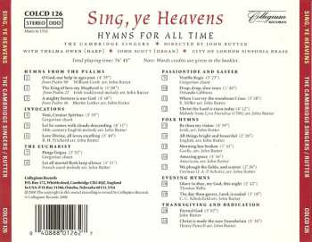 CD John Rutter: Sing, Ye Heavens (Hymns For All Time)