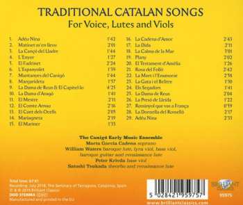 CD The Canigó Early Music Ensemble: Traditional Catalan Songs For Voice, Lutes And Viols