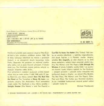 SP The Cardinals: I Believe (Věřím) / Let There Be Love (Ať Je Tu Láska)