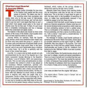 CD The Charles Lloyd Quartet: Journey Within / In Europe