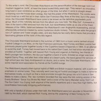 CD The Chocolate Watchband: No Way Out...Plus