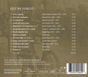 CD Charles Harrison: Lest We Forget