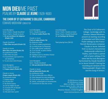 CD The Choir Of St. Catharine's College, Cambridge: Mon Dieu Me Past: Psalm By Claude Le Jeune
