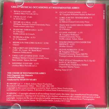 CD The Choir Of Westminster Abbey: Great Musical Occasions