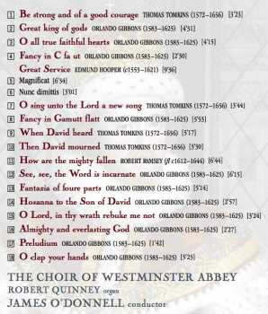 CD The Choir Of Westminster Abbey: Music From The Reign Of King James I