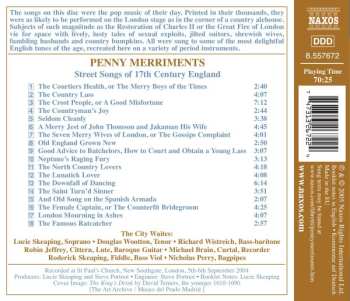 CD The City Waites: Penny Merriments - Street Songs Of 17th Century England
