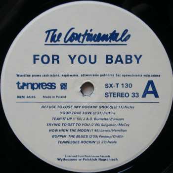 LP The Continentals: For You Baby