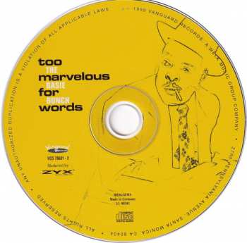 CD The Count Basie Bunch: Too Marvelous For Words