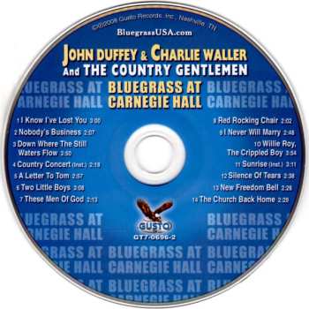 CD The Country Gentlemen: Bluegrass At Carnegie Hall