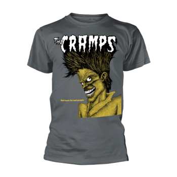 Merch The Cramps: T-shirt Bad Music For Bad People (grey)