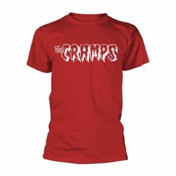 Merch The Cramps: T-shirt Logo Cramps, The - White (red)