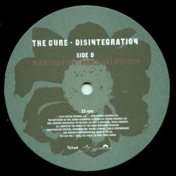 2LP The Cure: Disintegration