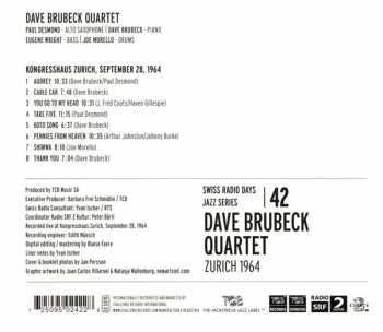 CD The Dave Brubeck Quartet: Zurich 1964