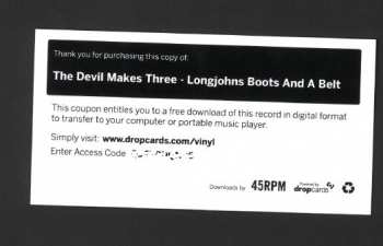 LP The Devil Makes Three: Longjohns, Boots And A Belt