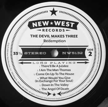 LP The Devil Makes Three: Redemption & Ruin LTD