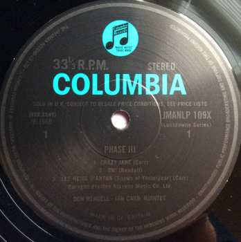 LP The Don Rendell / Ian Carr Quintet: Phase III