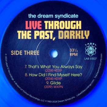 2LP/DVD The Dream Syndicate: Live Through The Past, Darkly CLR