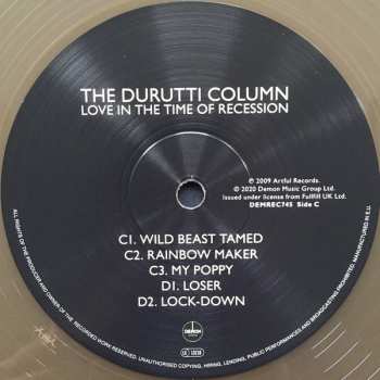 2LP The Durutti Column: Love In The Time Of Recession CLR