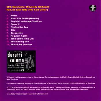 3CD/Doos The Durutti Column: Obey The Time DLX