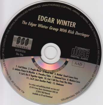 CD The Edgar Winter Group: Jasmine Nightdreams + Edgar Winter Group With Rick Derringer