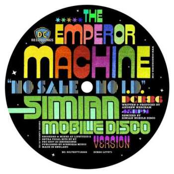 LP The Emperor Machine: No Sale No I.D. (Simian Mobile Disco Version) CLR