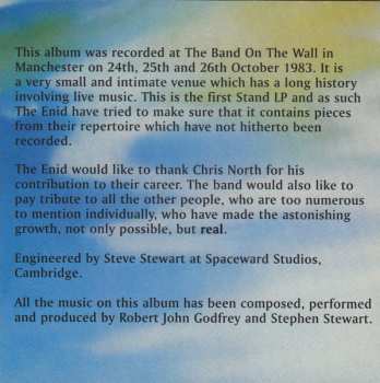 CD The Enid: The Stand - Volume 1 (1984)