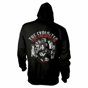 Merch The Exploited: Mikina Se Zipem Barmy Army (black) S