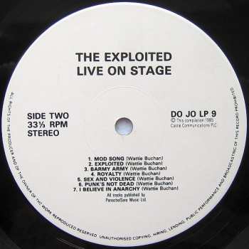 LP The Exploited: On Stage