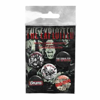Merch The Exploited: Set Badges The Exploited Button Badge Set 1