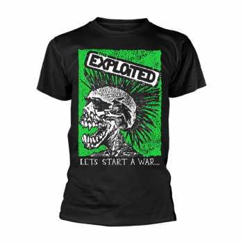 Merch The Exploited: T-shirt Let's Start A War (skull)
