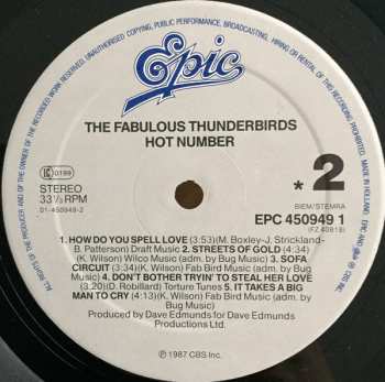 LP The Fabulous Thunderbirds: Hot Number