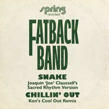 LP The Fatback Band: Snake (joaquin 'joe' Claussell's Sacred Rhythm Version / Chillin' Out (kon's Cool Out Remix)