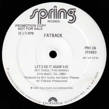Album The Fatback Band: Let's Do It Again