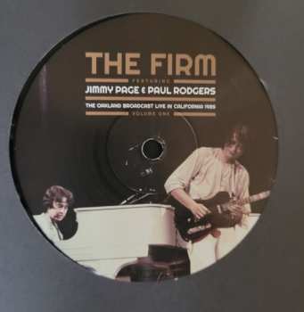 2LP The Firm: The Oakland Broadcast Live In California 1985. Volume One