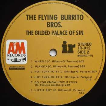 LP The Flying Burrito Bros: The Gilded Palace Of Sin