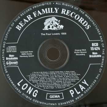 CD The Four Lovers: 1956