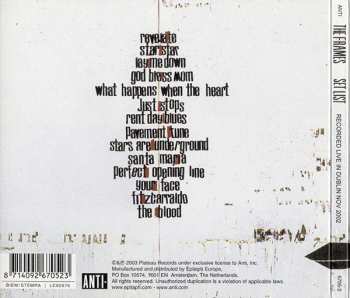 CD The Frames: Set List