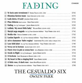 CD The Gesualdo Six: Fading