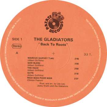 LP The Gladiators: Back To Roots