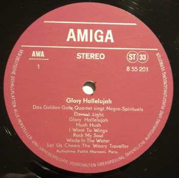 LP The Golden Gate Quartet: Glory Hallelujah