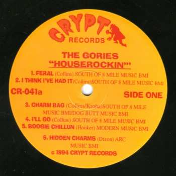 LP The Gories: Houserockin'