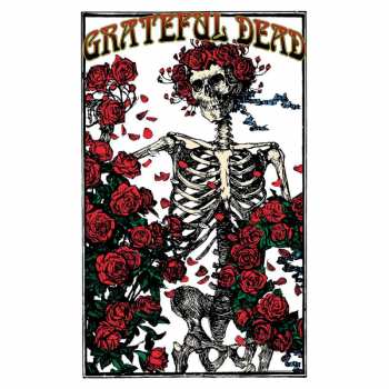 Merch The Grateful Dead: Textielposter Skeleton & Rose