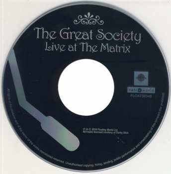 CD The Great Society: Live At The Matrix 1966