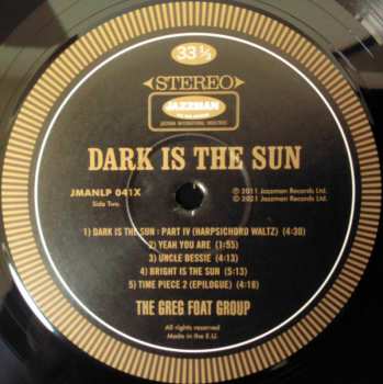 LP The Greg Foat Group: Dark Is The Sun LTD