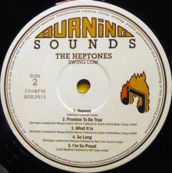 2LP The Heptones: Swing Low  