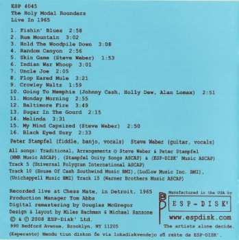 CD The Holy Modal Rounders: Live In 1965