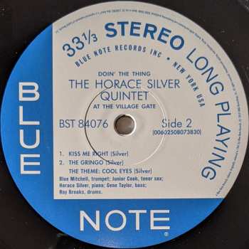 LP The Horace Silver Quintet: Doin' The Thing - At The Village Gate