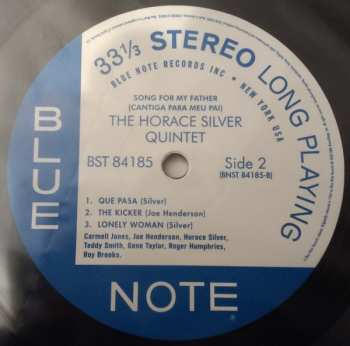 LP The Horace Silver Quintet: Song For My Father (Cantiga Para Meu Pai)