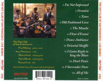 CD The Hot Club Of San Francisco: Live MCMVC