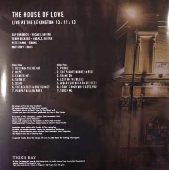 LP The House Of Love: Live At The Lexington 13:11:13